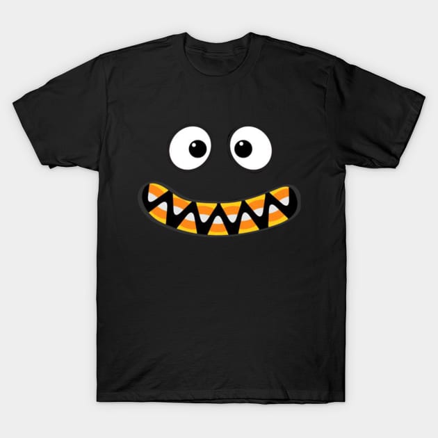 Funny Face Halloween T-shirt T-Shirt by majedbelghith